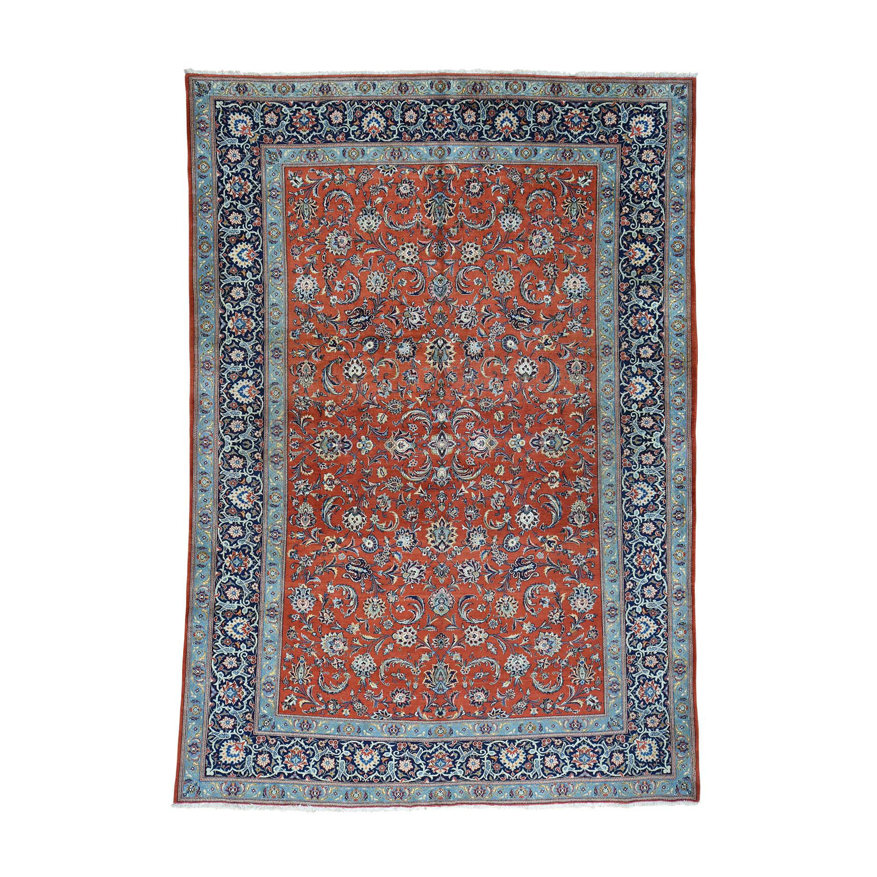 Casual Wool Hand-Knotted Area Rug 7'10